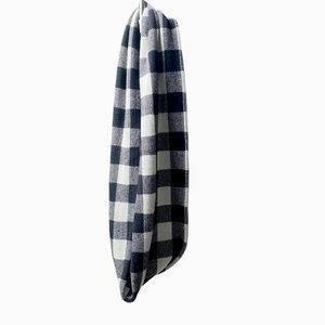 Talbots Black/White Plaid Infinity Scarf